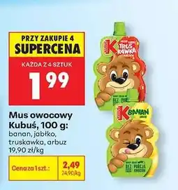 Biedronka Mus owocowy Kubuś, 100 g oferta