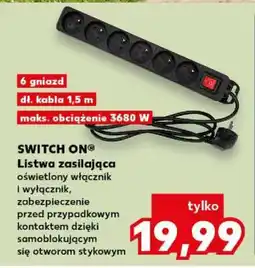 Kaufland SWITCH ON Listwa zasilająca oferta