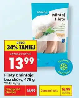 Biedronka Filety z mintaja bez skóry 475 g oferta