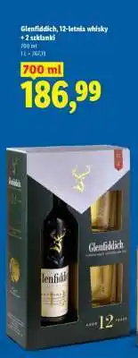 Lidl Glenfiddich, 12-letnia whisky + 2 szklanki oferta