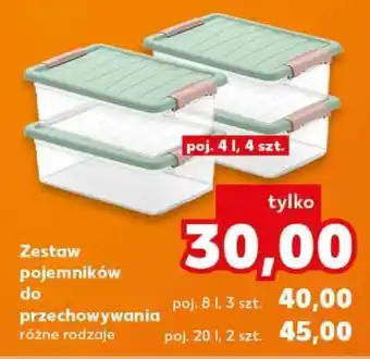 Kaufland Zestaw pojemników do przechowywania oferta