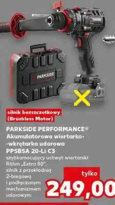 Kaufland PARKSIDE PERFORMANCE Akumulatorowa wiertarko-wkrętarka udarowa PPBSA 20-Li C3 oferta