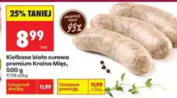 Biedronka Kielbasa biała surowa premium Kraina Mięs 500 g oferta
