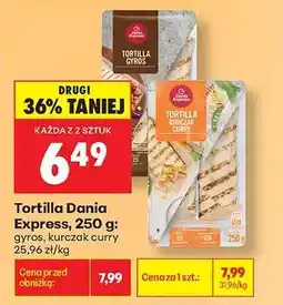 Biedronka Tortilla Dania Express, 250 g oferta