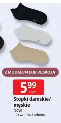 E.Leclerc Stopki damskie/męskie z modalem lub wiskozą Noviti mix wzorów i kolorów oferta