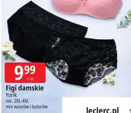 E.Leclerc Figi damskie Yorik roz. 2XL-4XL mix wzorów i kolorów oferta