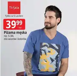 E.Leclerc Piżama męska Tissaia roz. S-3XL mix wzorów i kolorów oferta