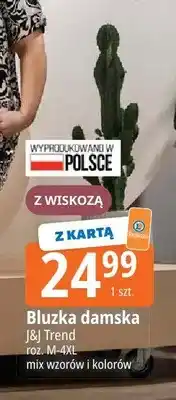 E.Leclerc Bluzka damska J&J Trend z wiskozą roz. M-4XL mix wzorów i kolorów oferta