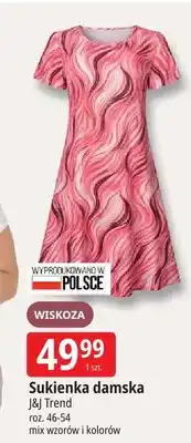 E.Leclerc Sukienka damska wiskoza J&J Trend roz. 46-54 mix wzorów i kolorów oferta