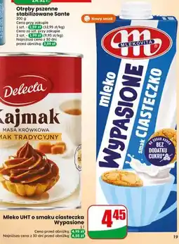 Dino Mleko UHT o smaku ciasteczka Wypasione Mlekovita bez dodatku cukru oferta