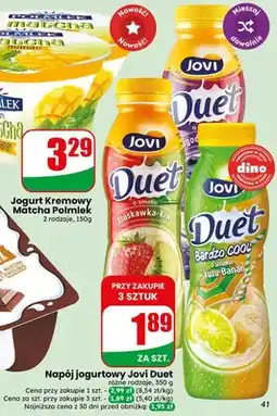 Dino Napój jogurtowy Jovi Duet Bardzo Cool Yuzu-Banan oferta