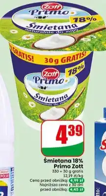 Dino Śmietana 18% Primo Zott oferta