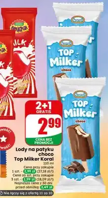 Dino Lody na patyku choco Top Milker Koral oferta