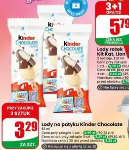 Dino Lody na patyku Kinder Chocolate oferta