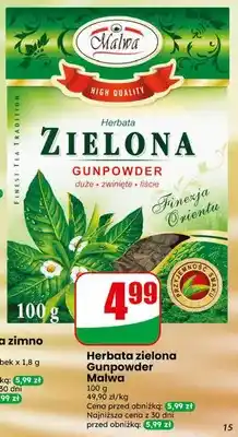 Dino Herbata zielona Gunpowder Malwa oferta