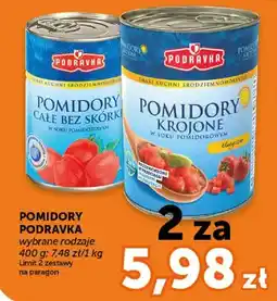 ABC Pomidory całe bez skórki Podravka w soku pomidorowym oferta