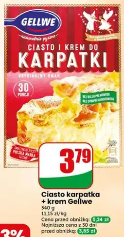 Dino Ciasto karpatka + krem Gellwe oferta