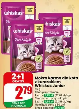 Dino Mokra karma dla kota z kurczakiem Whiskas Junior oferta