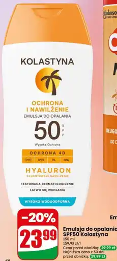 Dino Emulsja do opalania SPF50 Kolastyna oferta
