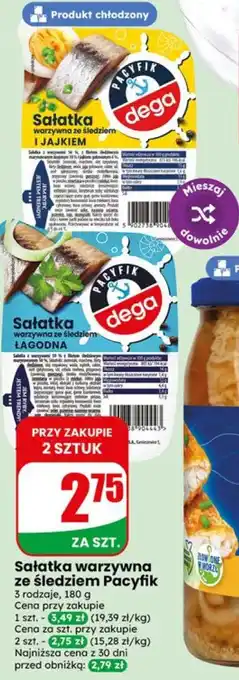 Dino Sałatka warzywna ze śledziem Pacyfik oferta