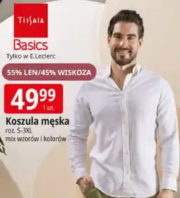 E.Leclerc Koszula męska TISSAIA Basics oferta