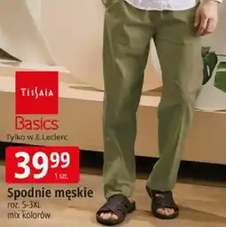E.Leclerc Spodnie męskie TISSAIA Basics oferta