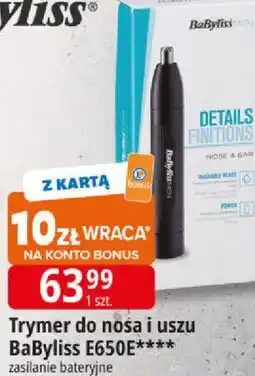 E.Leclerc Trymer do nosa i uszu BaByliss E650E oferta