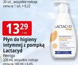 E.Leclerc Płyn do higieny intymnej z pompką Lactacyd Perrigo 200 ml, wszystkie rodzaje oferta