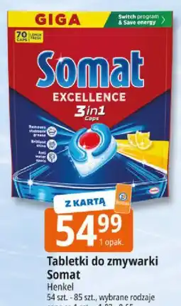 E.Leclerc Tabletki do zmywarki Somat oferta