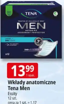 E.Leclerc Wkłady anatomiczne Tena Men Essity 12 szt oferta