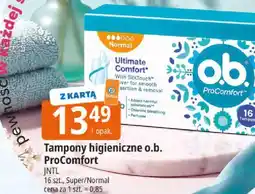 E.Leclerc Tampony higieniczne o.b. ProComfort JNTL 16 szt., Super/Normal oferta
