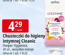 E.Leclerc Chusteczki do higieny intymnej Cleanic Harper Hygienics 20 szt., wszystkie rodzaje oferta