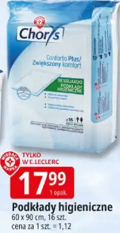 E.Leclerc Podkłady higieniczne 60 x 90 cm, 16 szt oferta