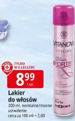 E.Leclerc Lakier do włosów Vitanove oferta