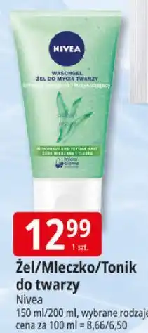 E.Leclerc Żel/Mleczko/Tonik do twarzy Nivea oferta