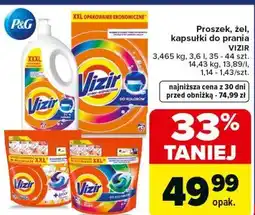 Carrefour Market Proszek, żel, kapsułki do prania VIZIR oferta