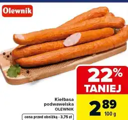 Carrefour Market Kiełbasa podwawelska OLEWNIK oferta