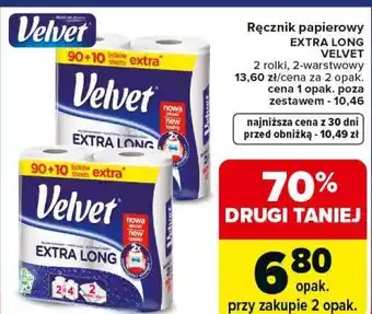 Carrefour Market Ręcznik papierowy EXTRA LONG VELVET oferta