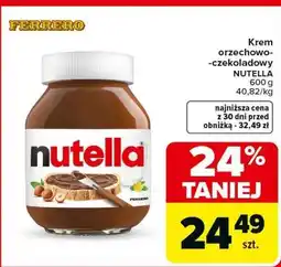 Carrefour Market Krem orzechowo-czekoladowy NUTELLA oferta