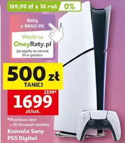 Auchan Konsola ps5 slim + pad Sony Playstation 5 oferta