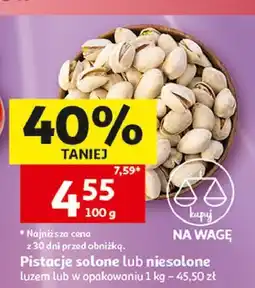Auchan Pistacje niesolone oferta
