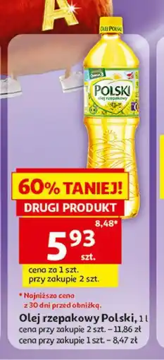 Auchan Olej rzepakowy Polski oferta