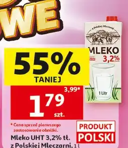 Auchan Mleko 3.2% z polskiej mleczarni Mlekovita oferta