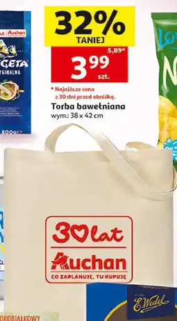 Auchan Torba bawełniana Auchan oferta