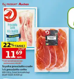 Auchan Szynka prosciutto cotto 2% tłuszczu Auchan oferta