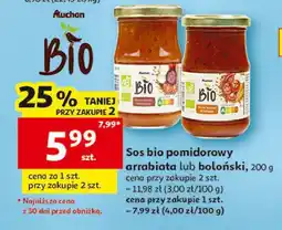 Auchan Sos boloński Auchan Bio oferta
