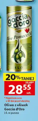 Auchan Oliwa z oliwek sansa - puszka Goccia D'oro oferta