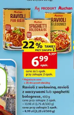 Auchan Ravioli z warzywami Auchan oferta