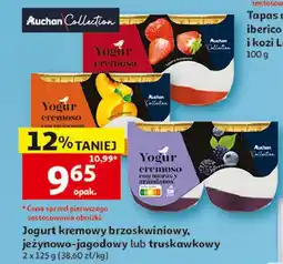 Auchan Jogurt kremowy truskawkowy Auchan Collection oferta