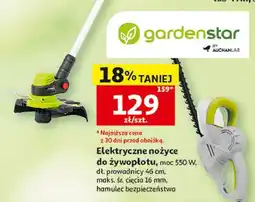 Auchan Nożyce elektryczne do żywopłotu 46cm Garden Star oferta